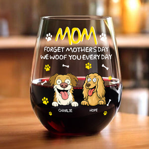 Forget Mother's Day Mom Dad Personalized Wine Glass Mother's Day Gifts HA75 892158