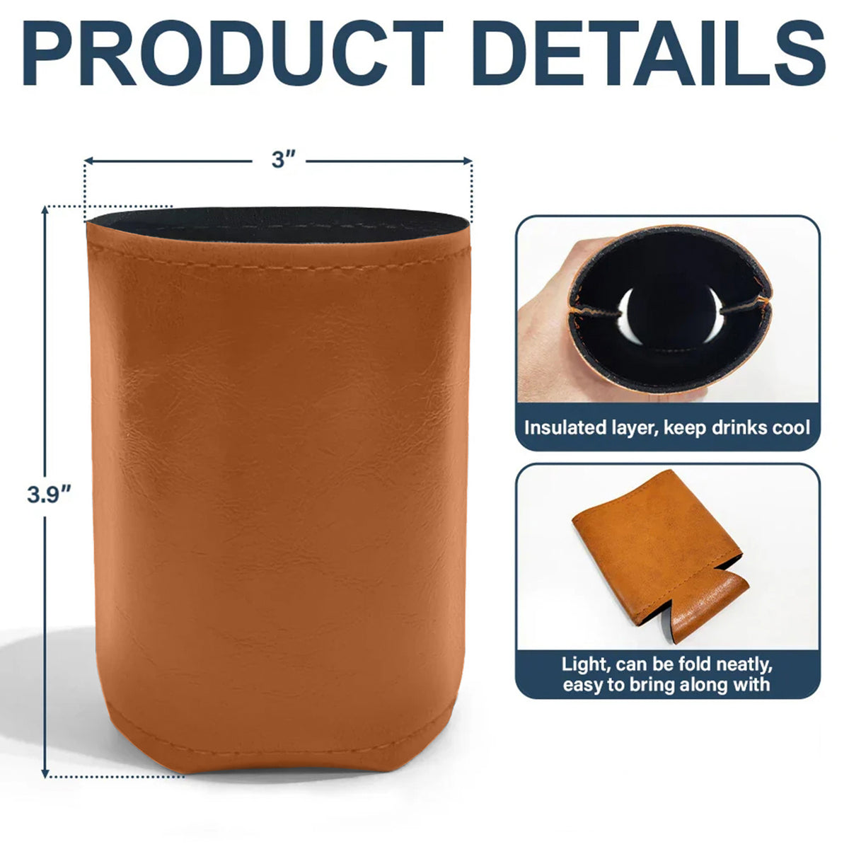 Custom Photo From The Reasons You Drink We Meow You Leather Can Cooler Holder Gift For Cat Lovers HO82 894102