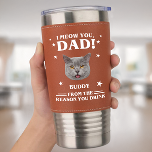 Custom Photo We Meow You - Cat Tumbler Gift For Dad For Cat Dad HO82 894120