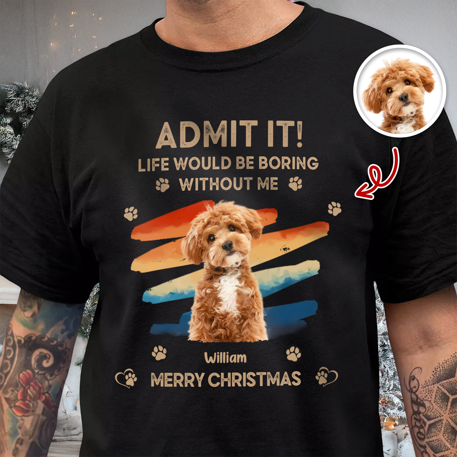 Custom Photo Admit It Life Would Be Boring Without Us Dog Cat Shirt HA75 892956
