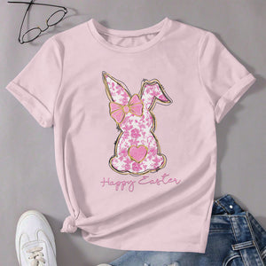 Coquette Happy Easter Pink Bunny T-Shirt LM32 893121