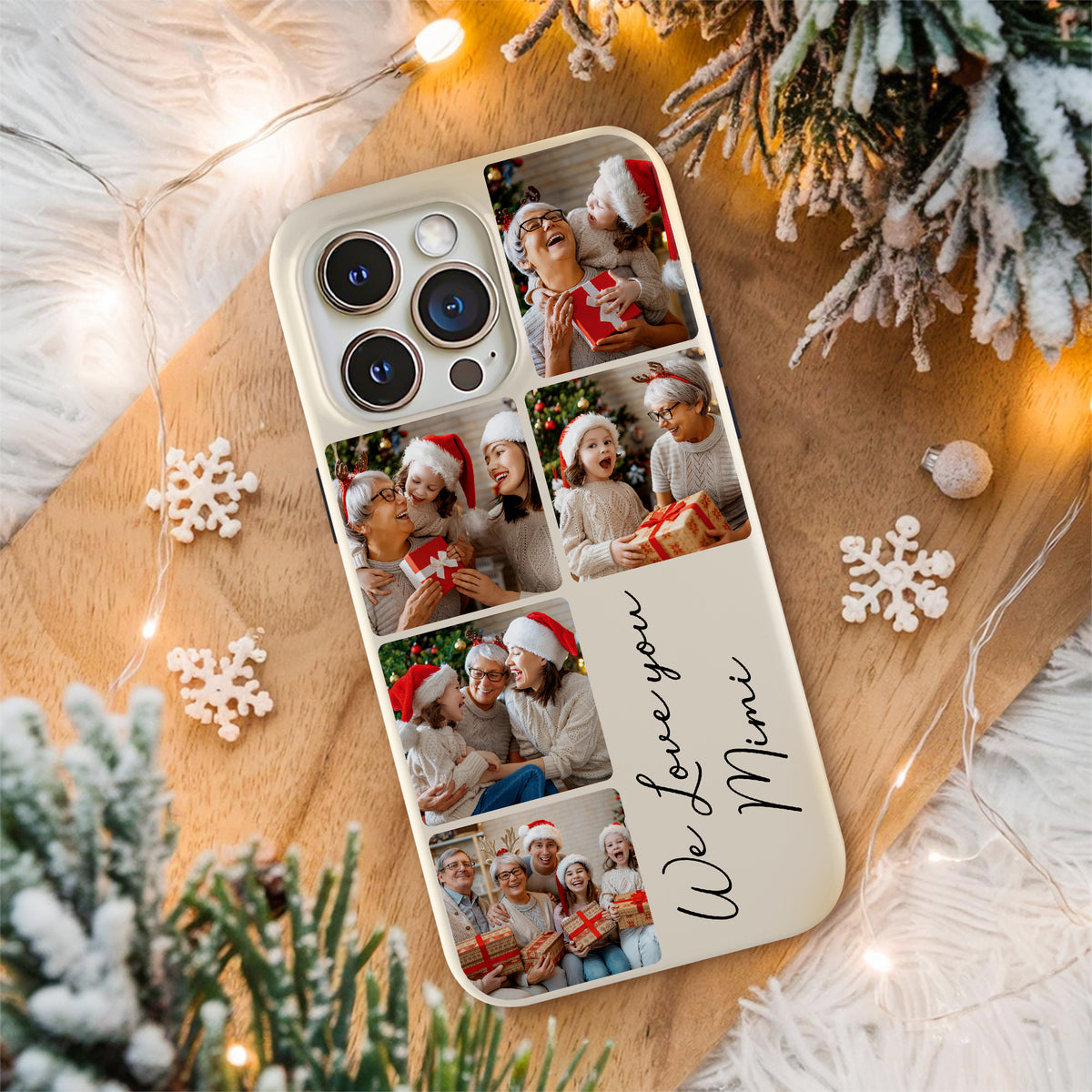 Custom Photo I Love You Mimi Phone Case Christmas Gift For Family LM32 895205