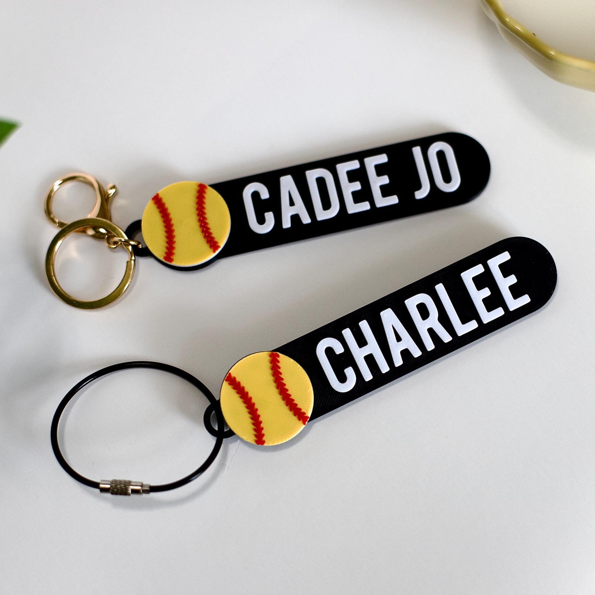 Personalized Sport Baseball Bag Tag Keychain - Gift for Baseball Lovers LM32 899785