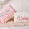 Personalized Name Floral Embroidered Makeup Bag - Gift For Girlfriend, Women Toiletry Bag, Bridesmaid Gift LM32 897409