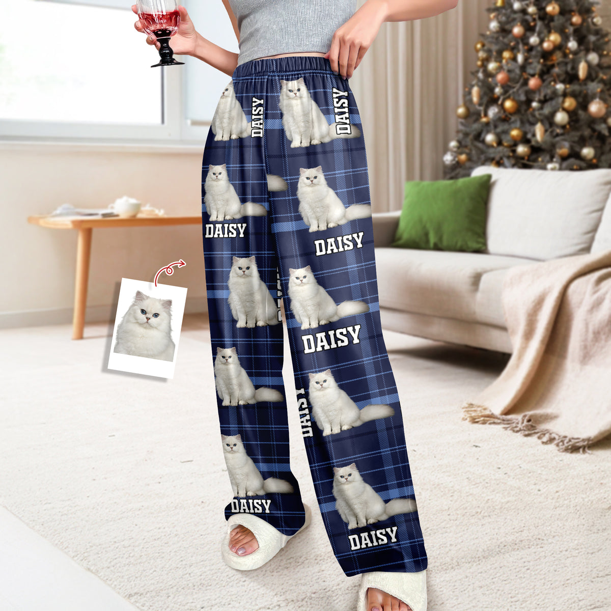Custom Photo Dog Cat Sweatpants Christmas Gift For Dog Cat Lovers HA75 898346