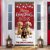 Custom 3D Cute Dog Merry Christmas and Happy New Years Door Cover LM32 897135