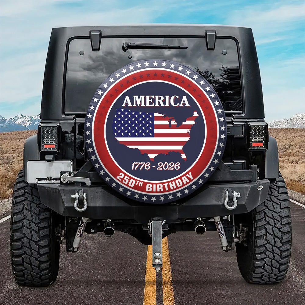 Personalized Family Name America 250th Anniversary Tire Cover CH07 910222