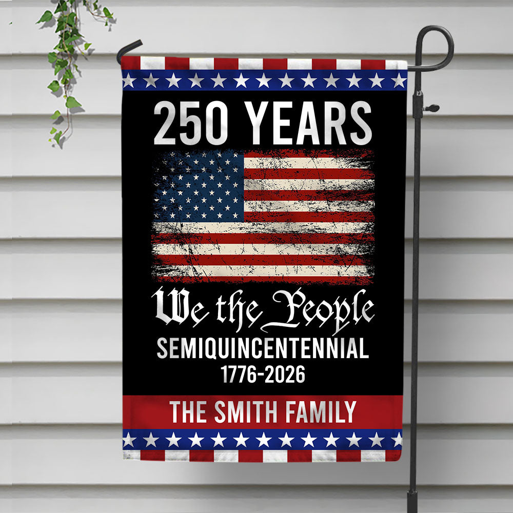 250th Anniversary USA Flag Patriotic 4th of July We The People 1776 Garden Flag CH07 910108