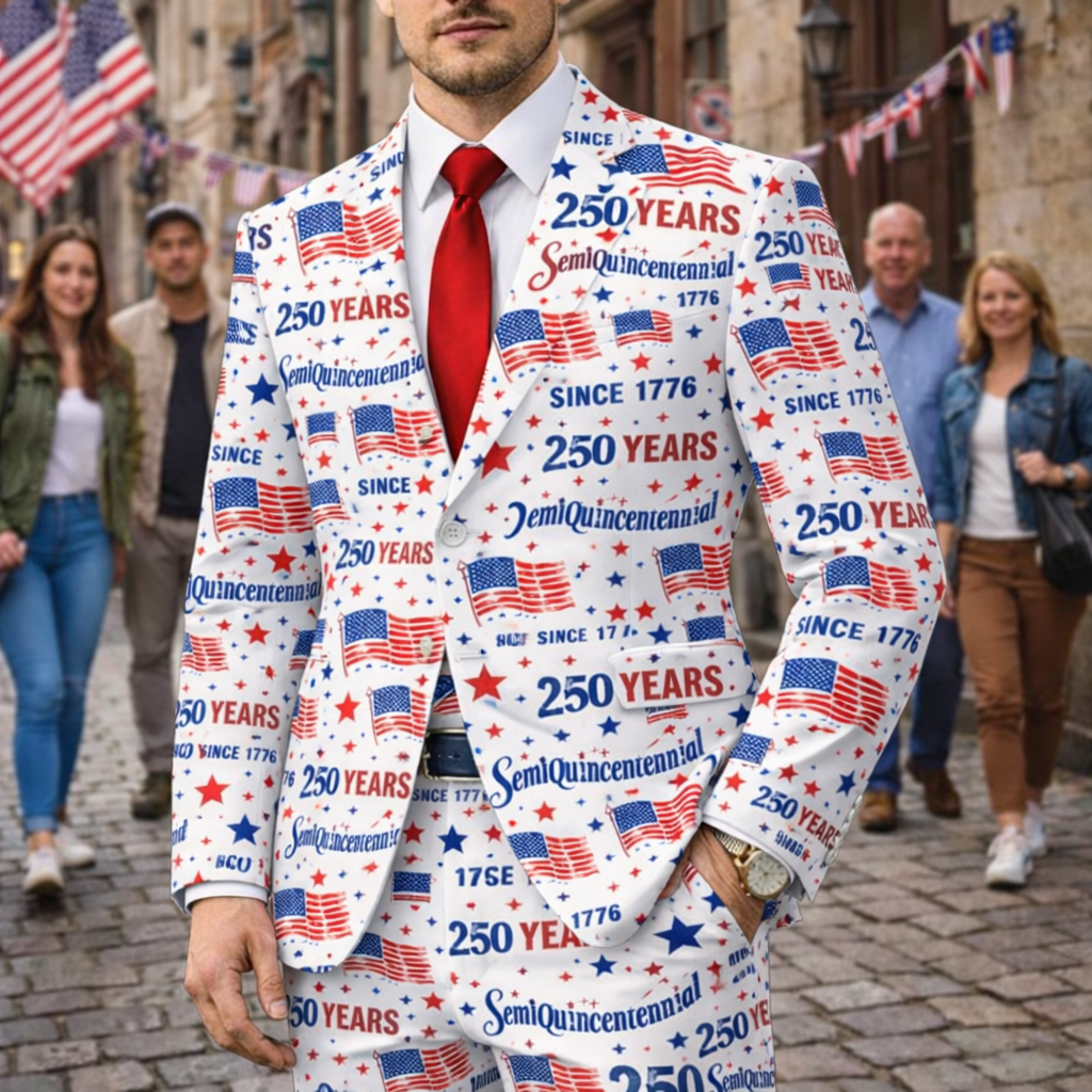 Personalized 250th Anniversary Semiquincentennial Men's Suit HO82 901680