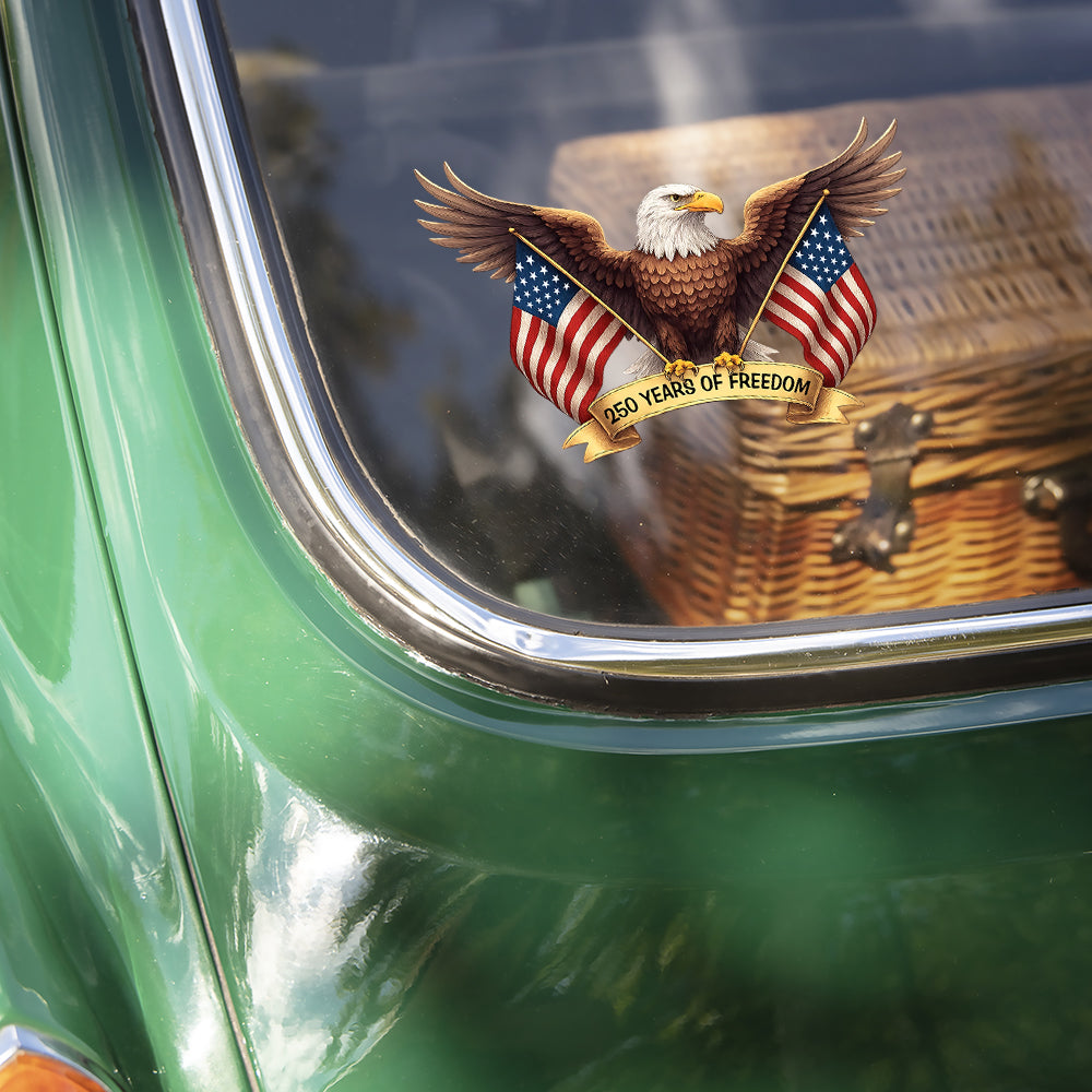 250 Anniversary 4th of July America Eagle 1776-2026 250 Years of Freedom Sticker HO82 900740