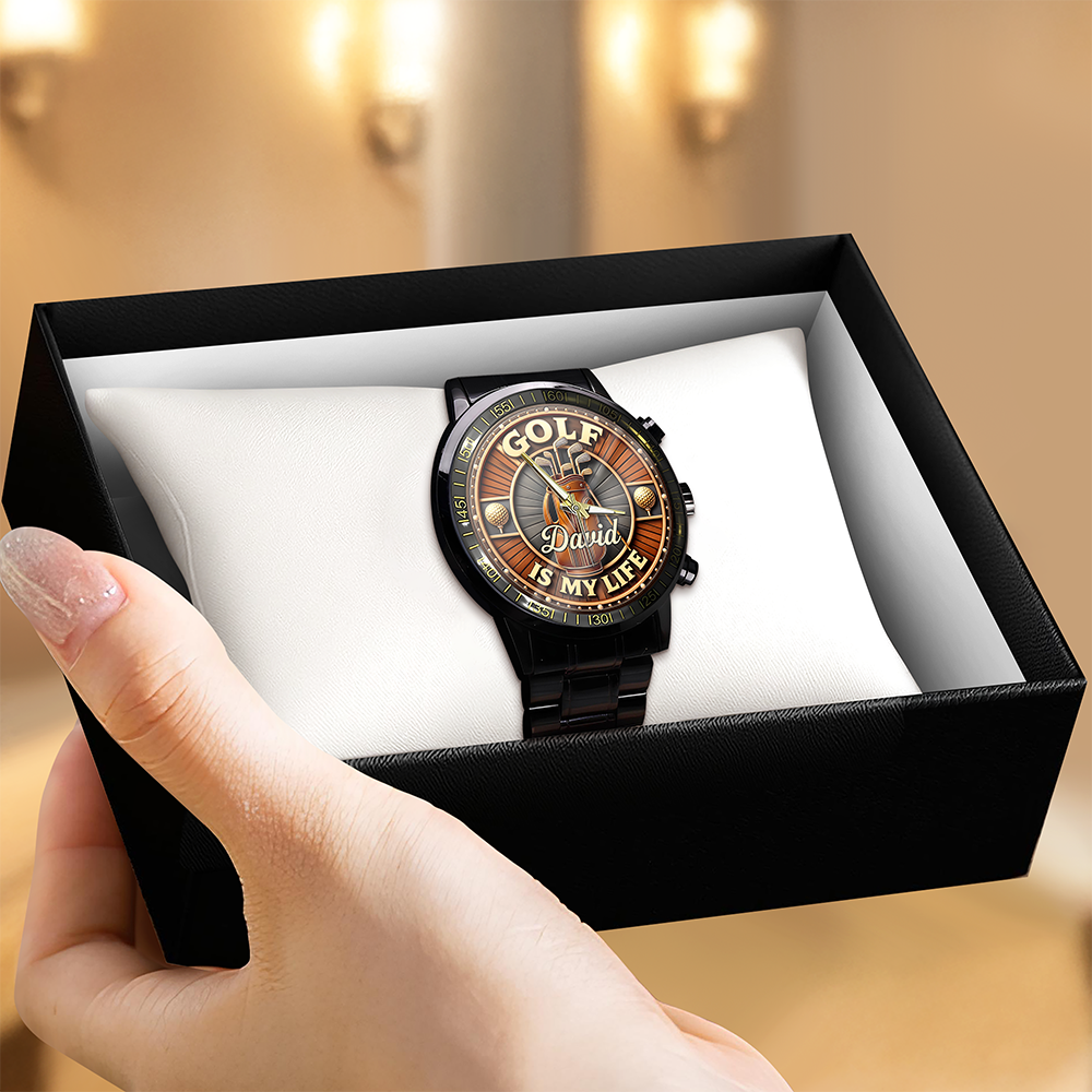 Personalized Name Golf Is My Life Theme Wrist Watch CH07 910208
