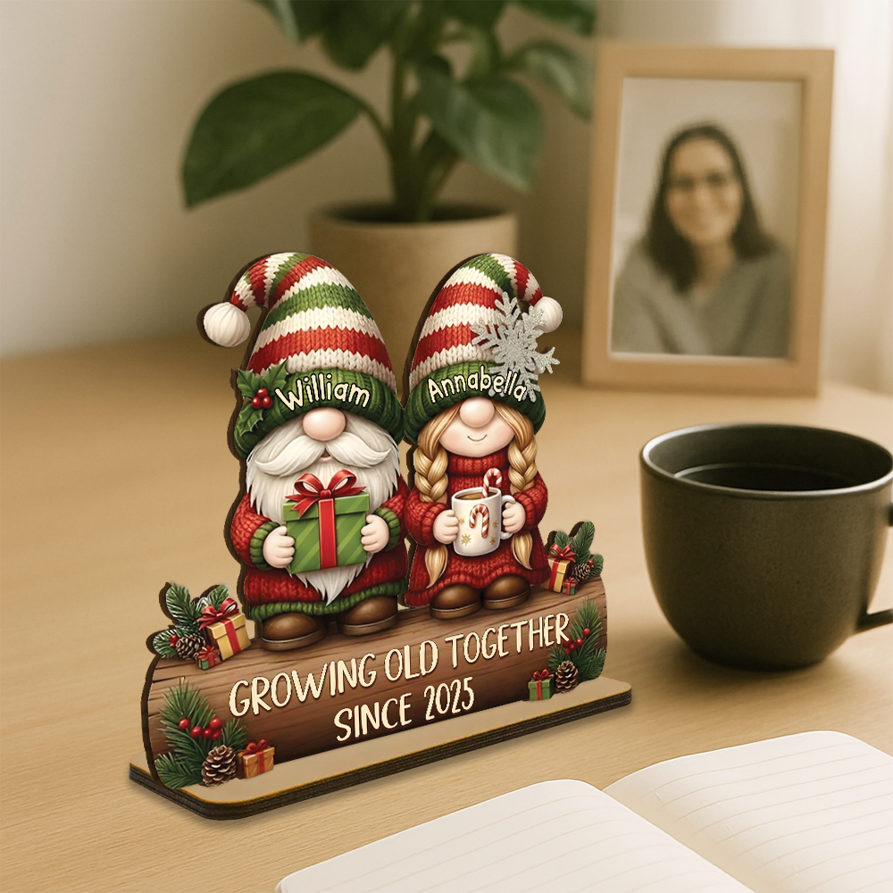 Growing Old Together Wooden Plaque Personalized Gift For Couple HO82 900710