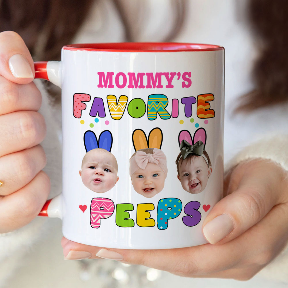 Custom Photo Favorite Peep For Easter Day Accent Mug TH10 892447