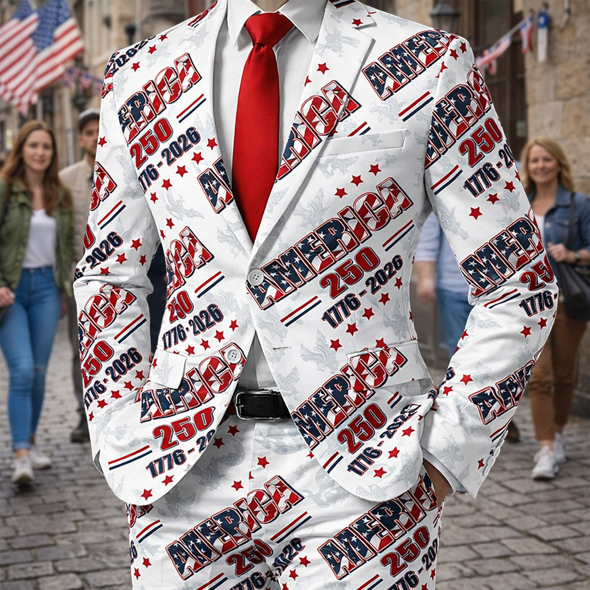 America Anniversary 250 Years Men's Suit HO82 901686