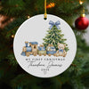 Personalized Baby First Christmas Teddy Bear Ceramic Ornament, Newborn Holiday Keepsake HA75 921908