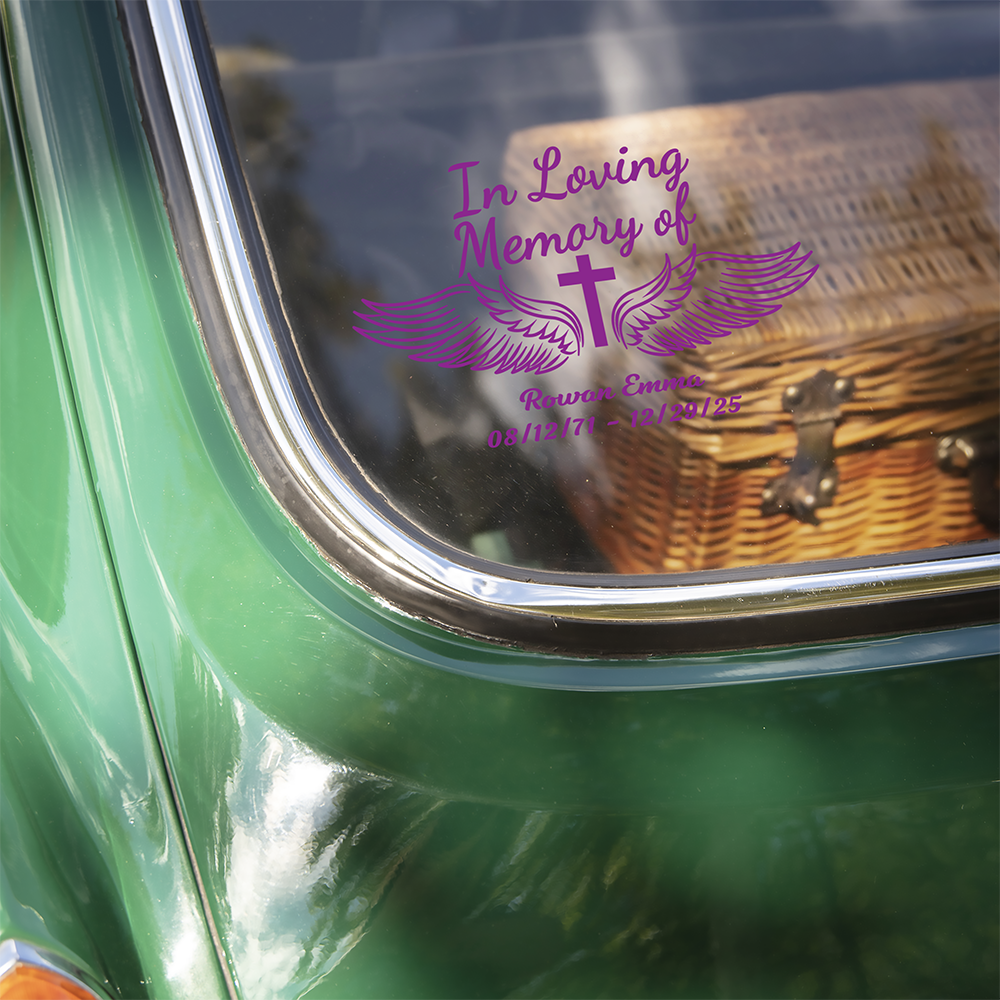 Personalized In Loving Memory of Loved One Car Window Decal Sticker Memorial Gift CH07 910214