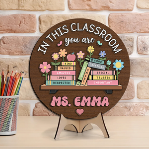 Custom Name In this Classroom You Are Gift For Teacher Layer Doorsign TH10 894141