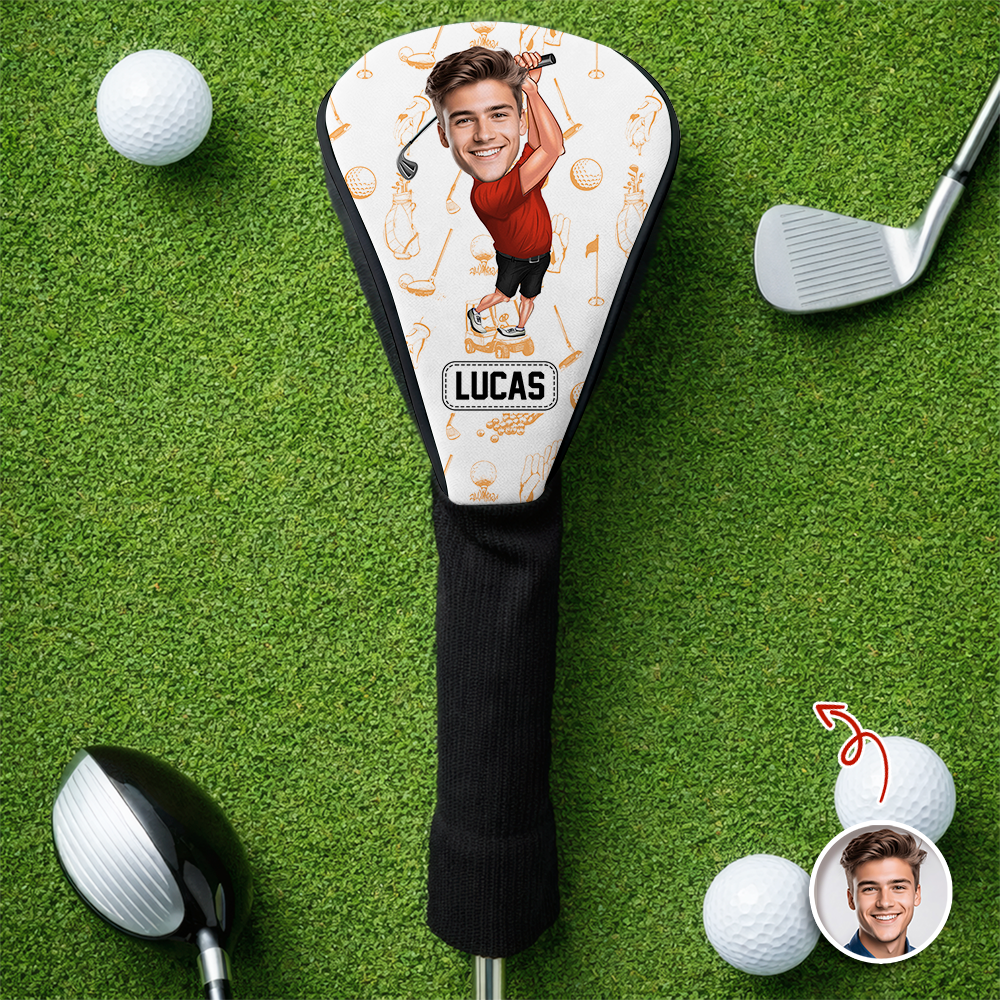 Custom Funny Golfer Photo Golf Club Head Cover CH07 911270