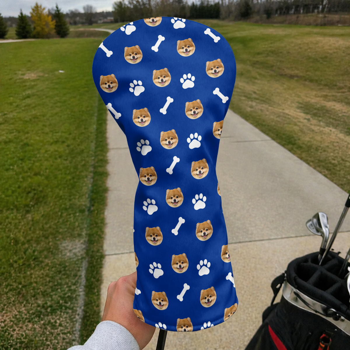 Custom Dog Cat Photo With Icon Golf Head Cover - Gift For Golf Lovers TH10 169827