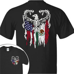 Mexico America Flag Back & Front Shirt HO82 N369 894968