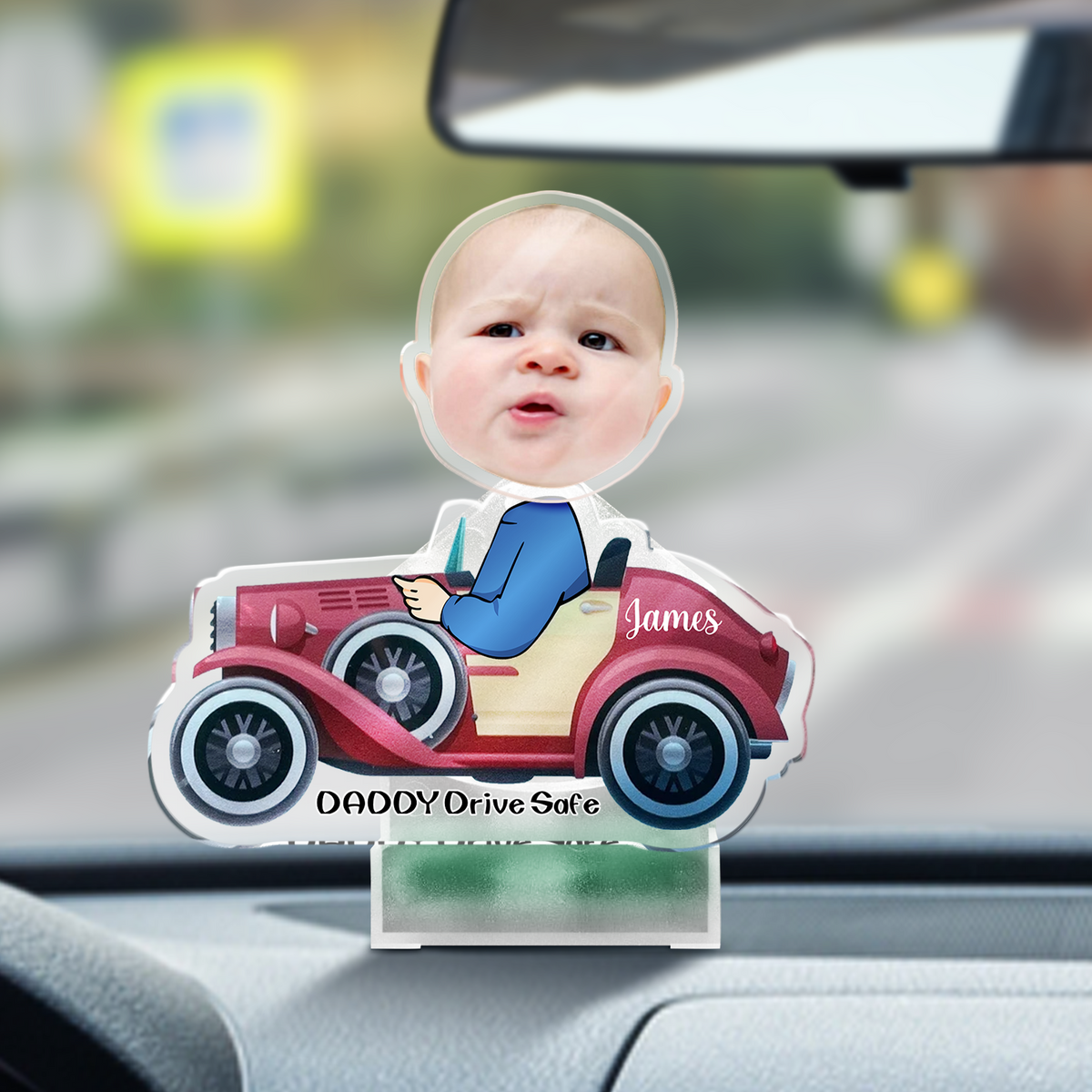 Custom Face Bobblehead Car Dashboard Decoration Gift For Dad Shaking Head HO82 893842