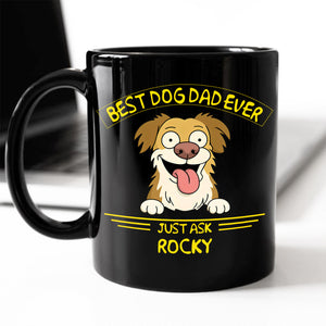 Best Dog Dad/Mom Ever Black Mug Gift For Dog Lovers HO82 893724