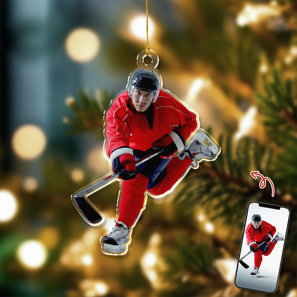 Custom Rink Master Photo Acrylic Ornament - Gift For Ice Hockey Players, Ice Hockey Lovers, Family Members HO82 900194