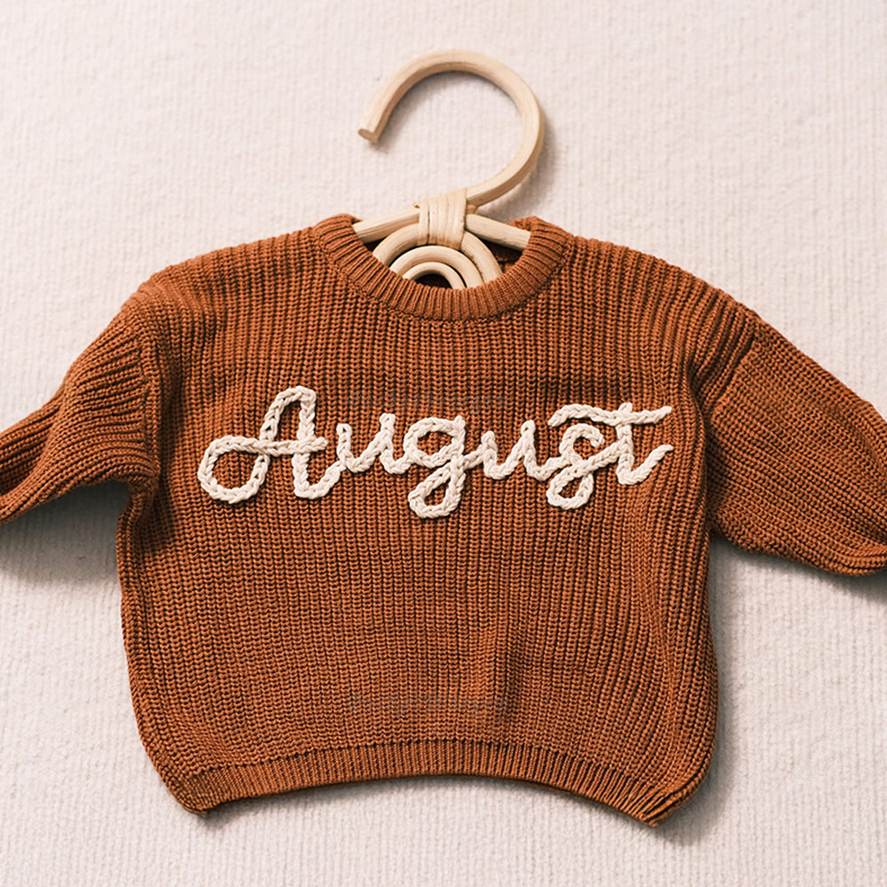 Custom Name Personalized Embroidered Baby Sweater A Treasured Gift to Your Little One HA75 898276