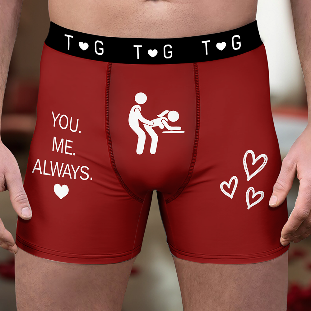 Personalized Funny Couple Boxer Briefs – Custom Name Men’s Underwear, Romantic Gift for Husband & Boyfriend LM32 669857