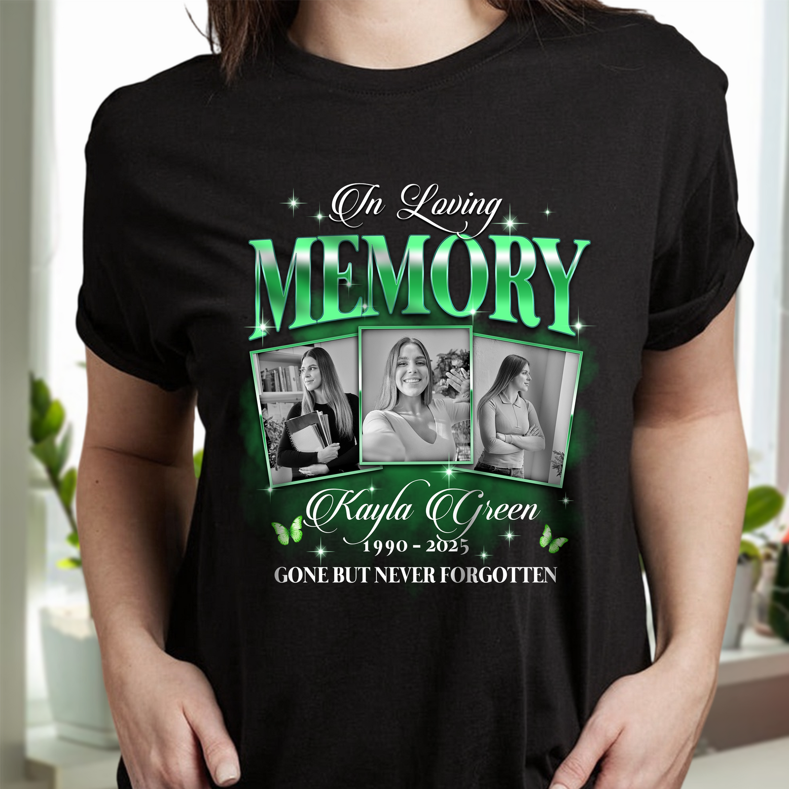 Custom Photo In Loving Memory Sympathy Gift Loss Of Loved One - Personalized Photo Memorial Shirt CH07 896382