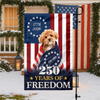 Custom Photo My Dog, Cat 250 Years 1776 2026 Patriotic American Garden Flag HO82 901196