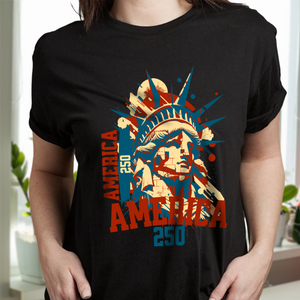 America 250 USA Freedom Liberty America 250 Anniversary Dark Shirt HO82 894558
