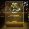 Personalized Ultrasound Photo Acrylic Plaque LED – Custom Baby Sonogram Night Light for Mom, Pregnancy Announcement Gift LM32 669513