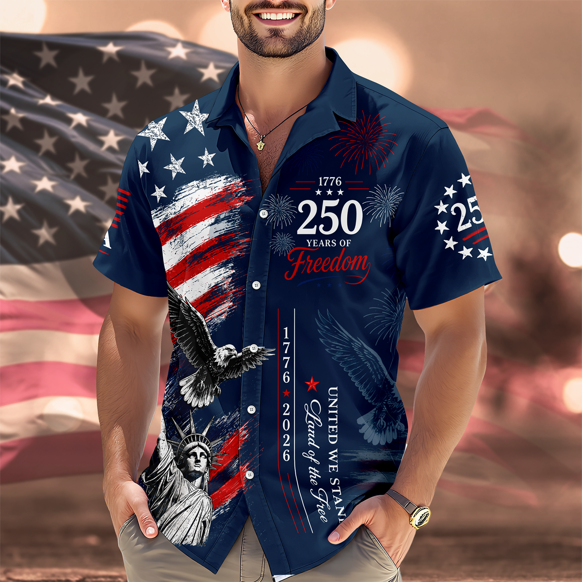 250 Years Of Freedom, Land Of The Free Hawaii Shirt TH10 170231