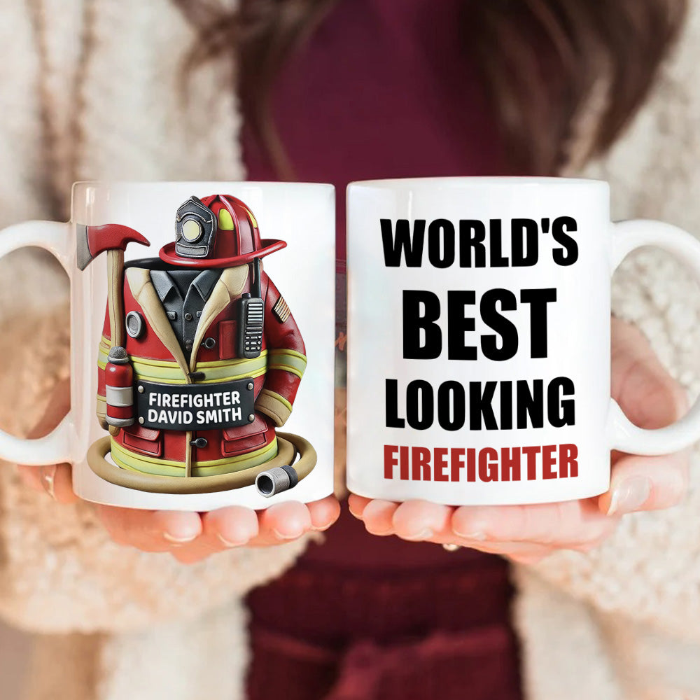 World's Best Looking Firefighter Gift For Dad Mug TH10 892957