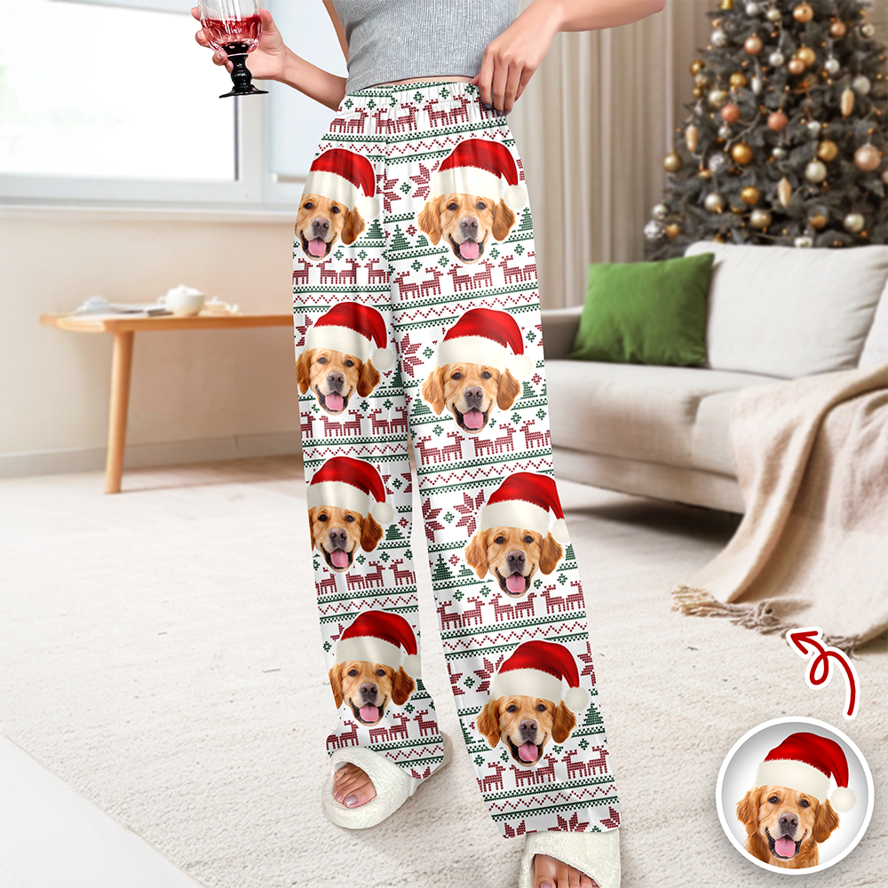Custom Photo Christmas Is Coming Sweatpants Gift For Dog Lovers HA75 892846