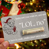 Personalized Santa Saw Your Wish List Money Gift Card Gift for Family & Friends LM32 669715
