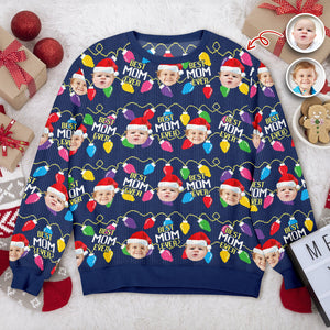 Custom Photo Christmas Best Dad Ever Ugly Sweater Gift For Family HO82 900416