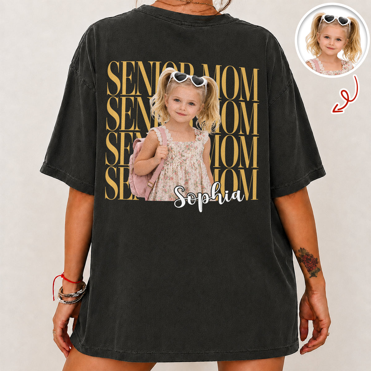 Custom Photo Senior Mom Back Comfort Shirt 2026, Proud Senior Mom Gift, Senior Mom Graduation Shirts HO82 903304