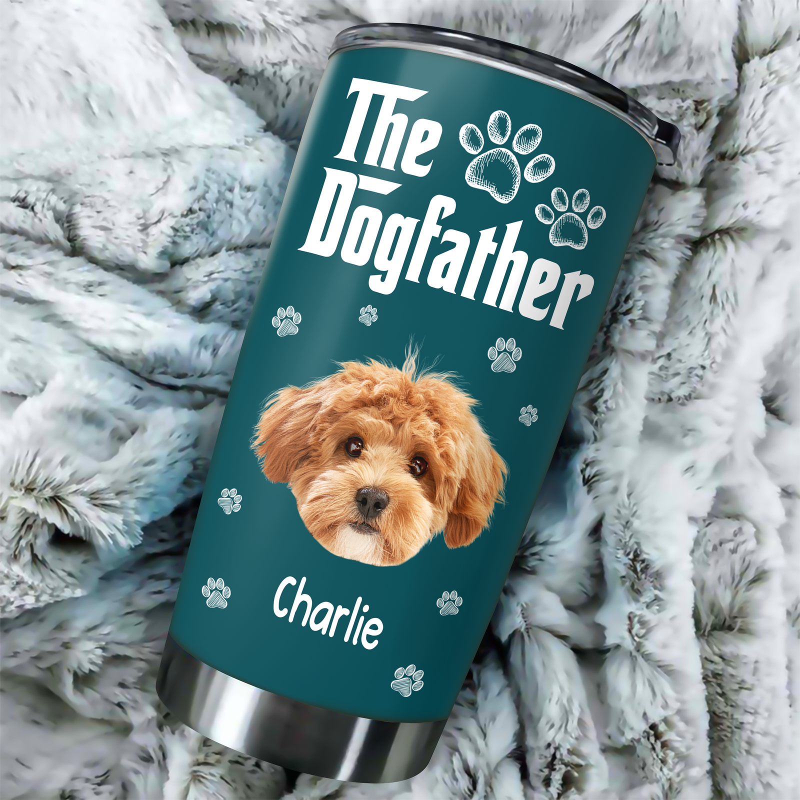 Cool Dog Father - Personalized Custom Fat Tumbler LM32 893699