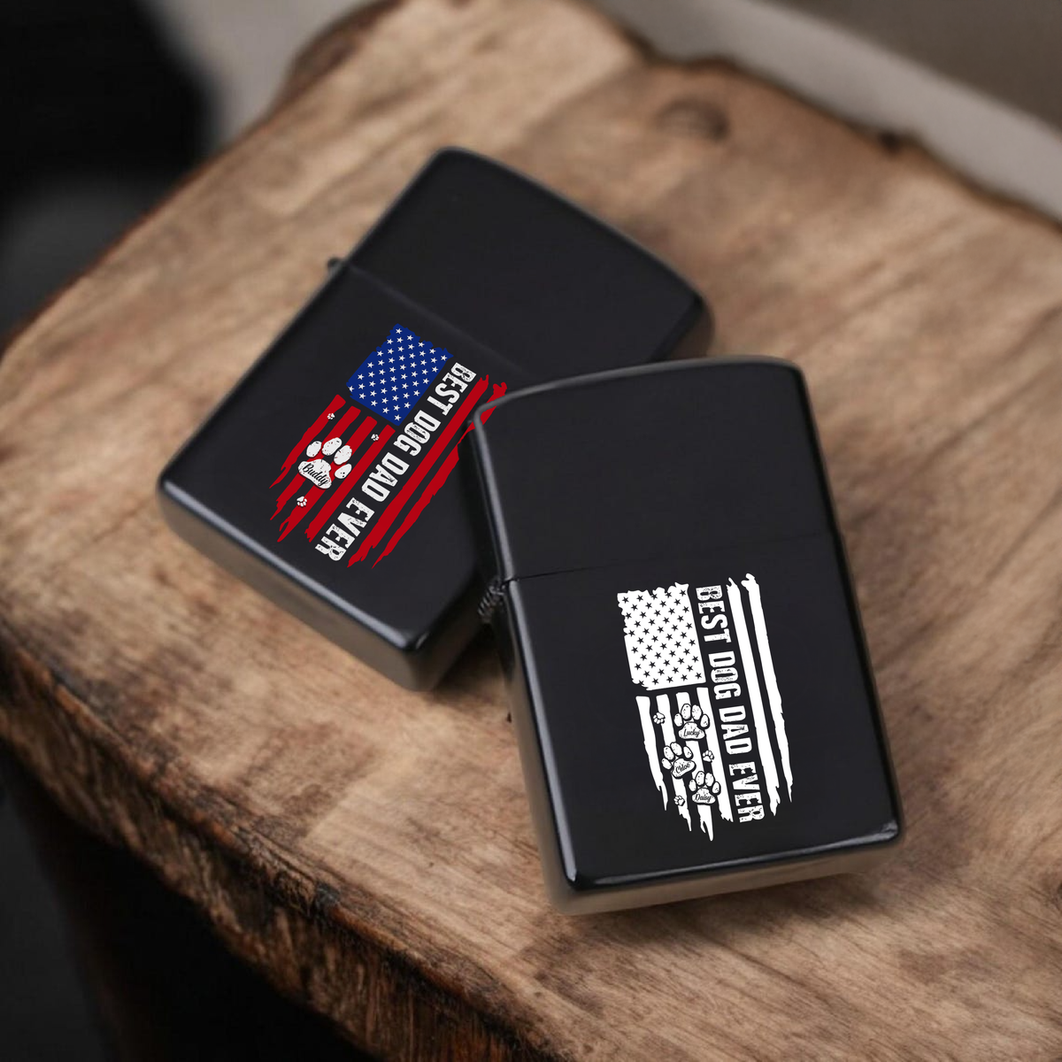 Custom Name Best Dog Dad Ever Metal Lighter Gift For Dad TH10 169601