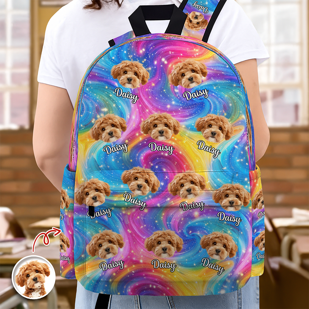 Custom Pet Photo Backpack Back to School Gift CH07 910632