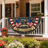 Custom Family Name 250th Anniversary 250 Years Of Freedom Non-Pleated Fan Flag LM32 669337