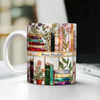 Custom Name Floral Book Stained-Glass Style Mug Personalized Gift For Book Lovers TH10 898765