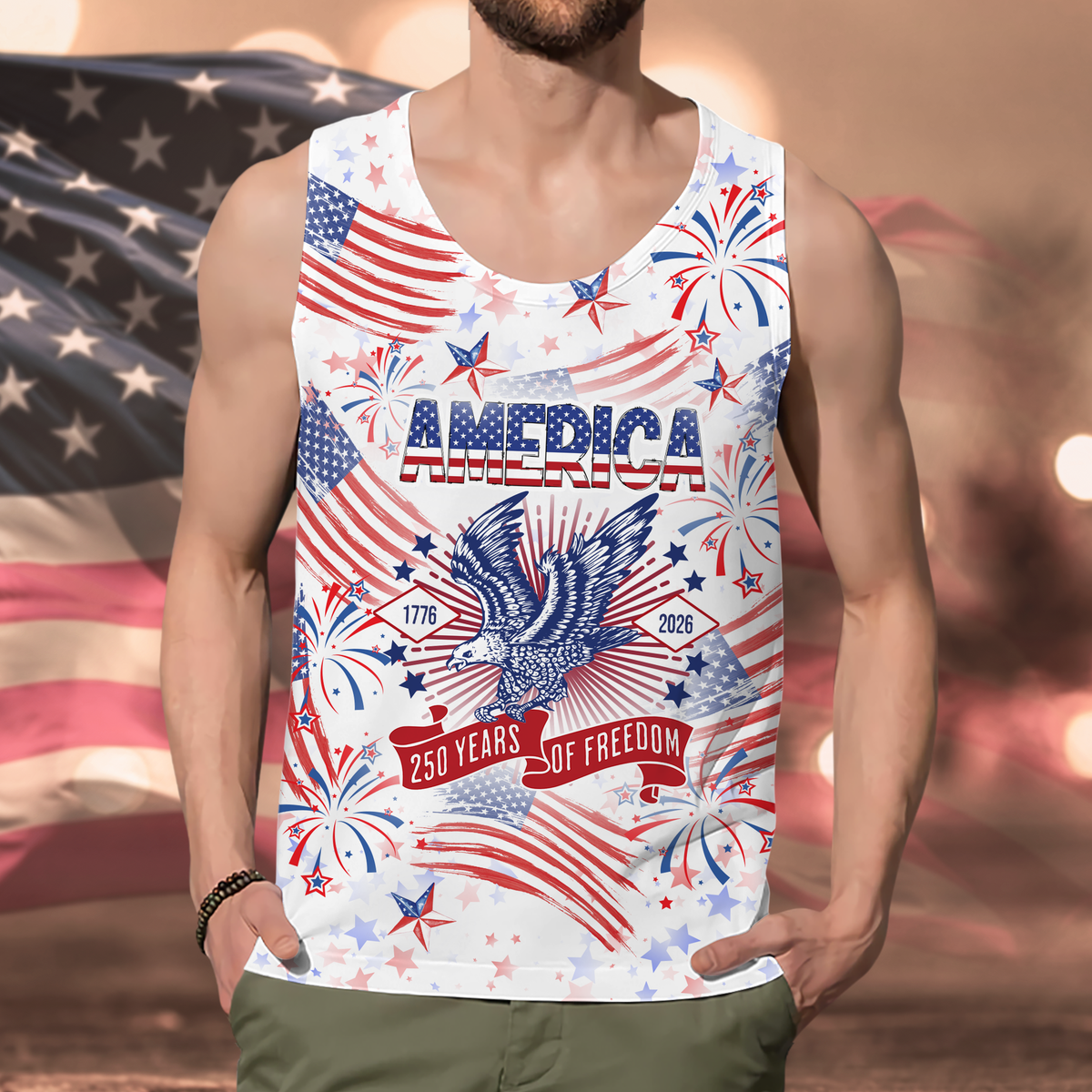 250 Years Of Freedom America Patriotic Tanktop TH10 169239