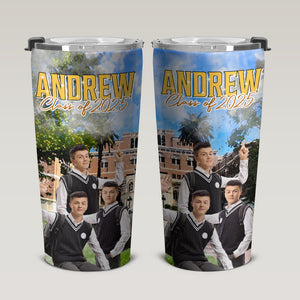 Custom Photo Senior Portrait Retro Style Tumbler N304 889755