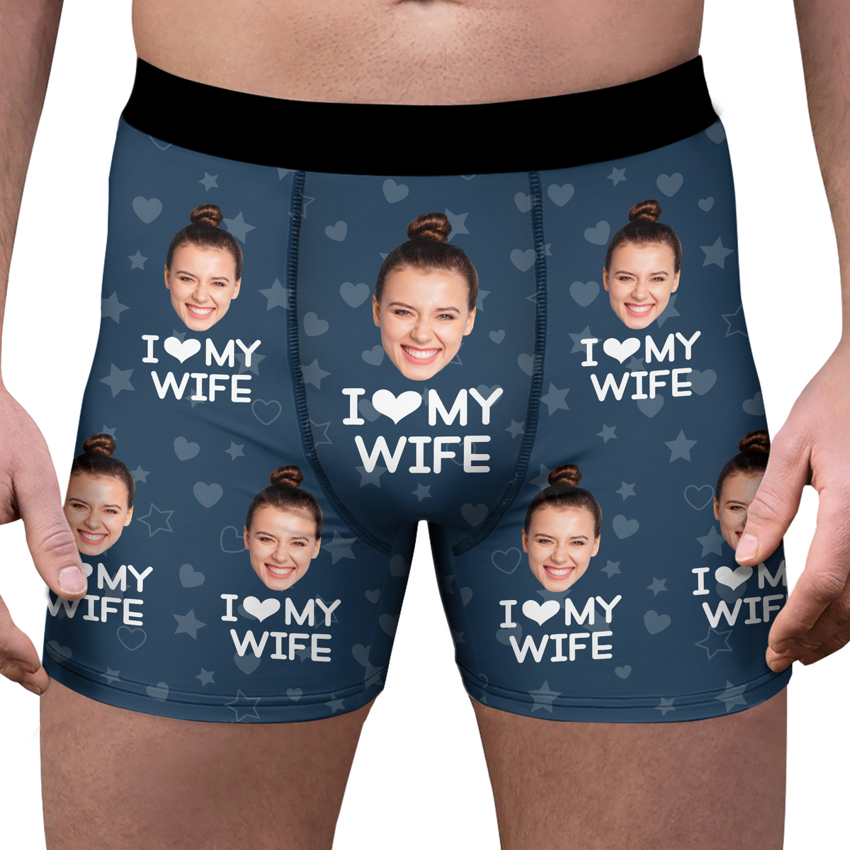 Custom Photo I Love My Girlfriend Boyfriend Boxer Valentines Gift For Him Her Husband Wife HO82 900708