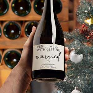 Personalized Wine Label Congratulation Getting Engaged Gift For Special Occasions LM32 893899