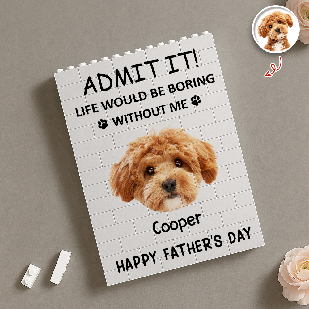 Custom Photo Admit It! Life Would Be Boring Without Us Building Brick Block TH10 169939