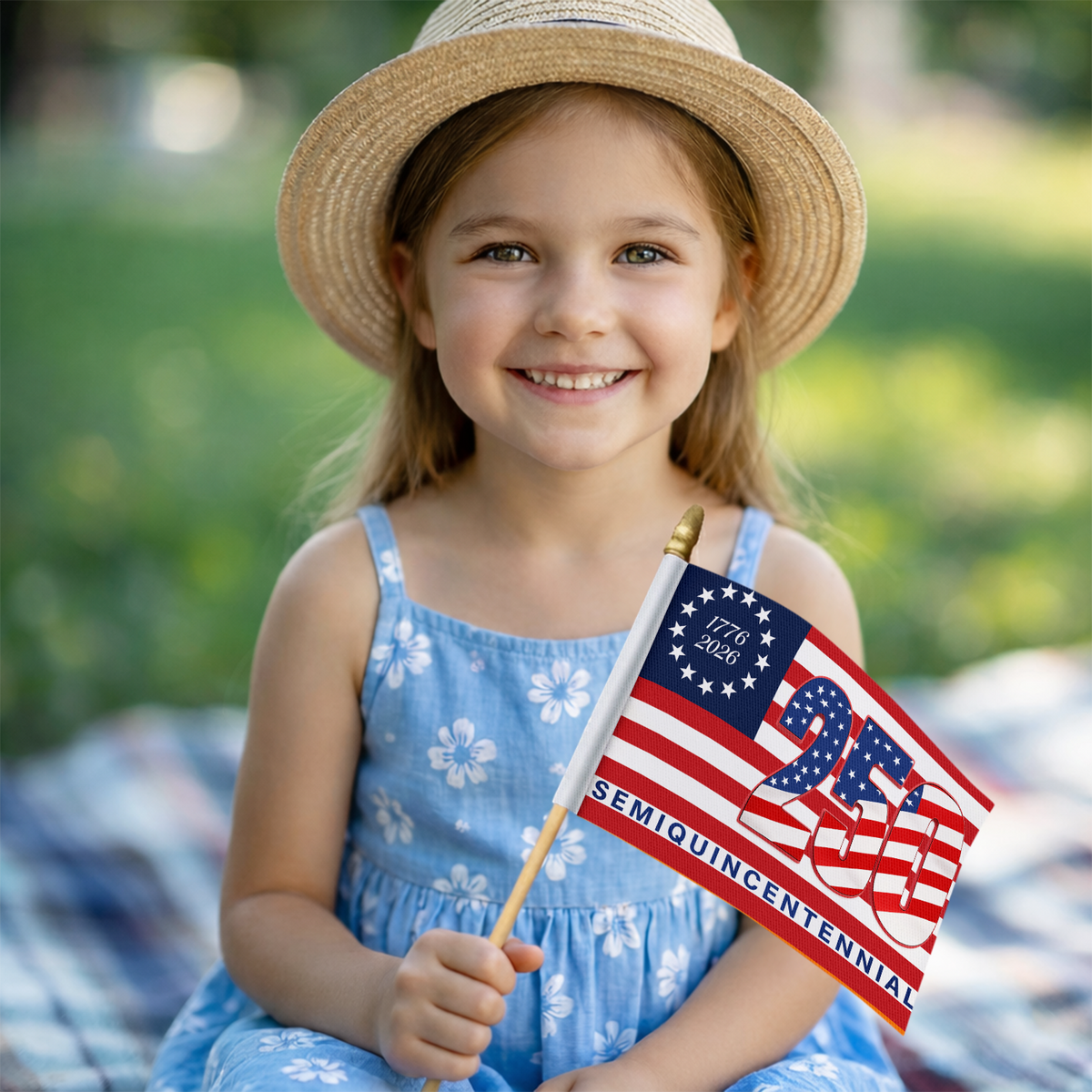 1776 2026 America 250th Semiquincentennial Us Flag Handheld Flag HA75 898902